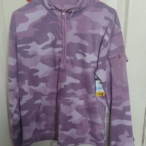 Active USA Lavender Camo Quarter-Zip Pullover